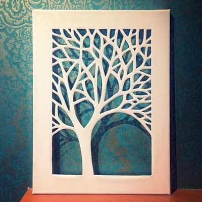 Cutout Canvas for Fun Canvas Paining Ideas