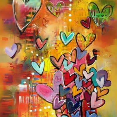 Colorful Hearts