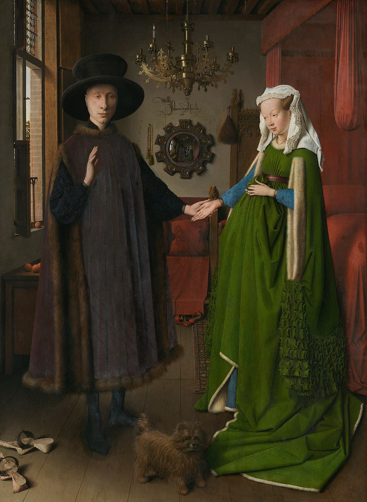 "The Arnolfini Portrait" by Jan van Eyck (1434