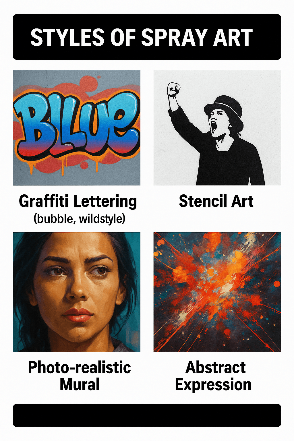Styles of Spray Art