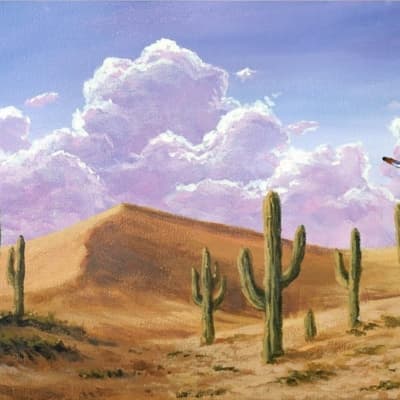 Cactus in Desert