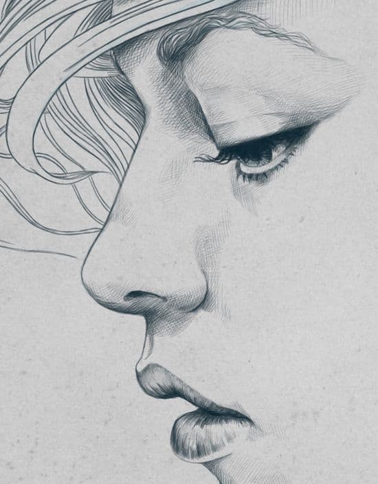 Black Pencil Painting