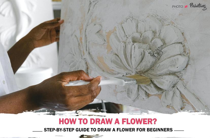 how to draw a flower