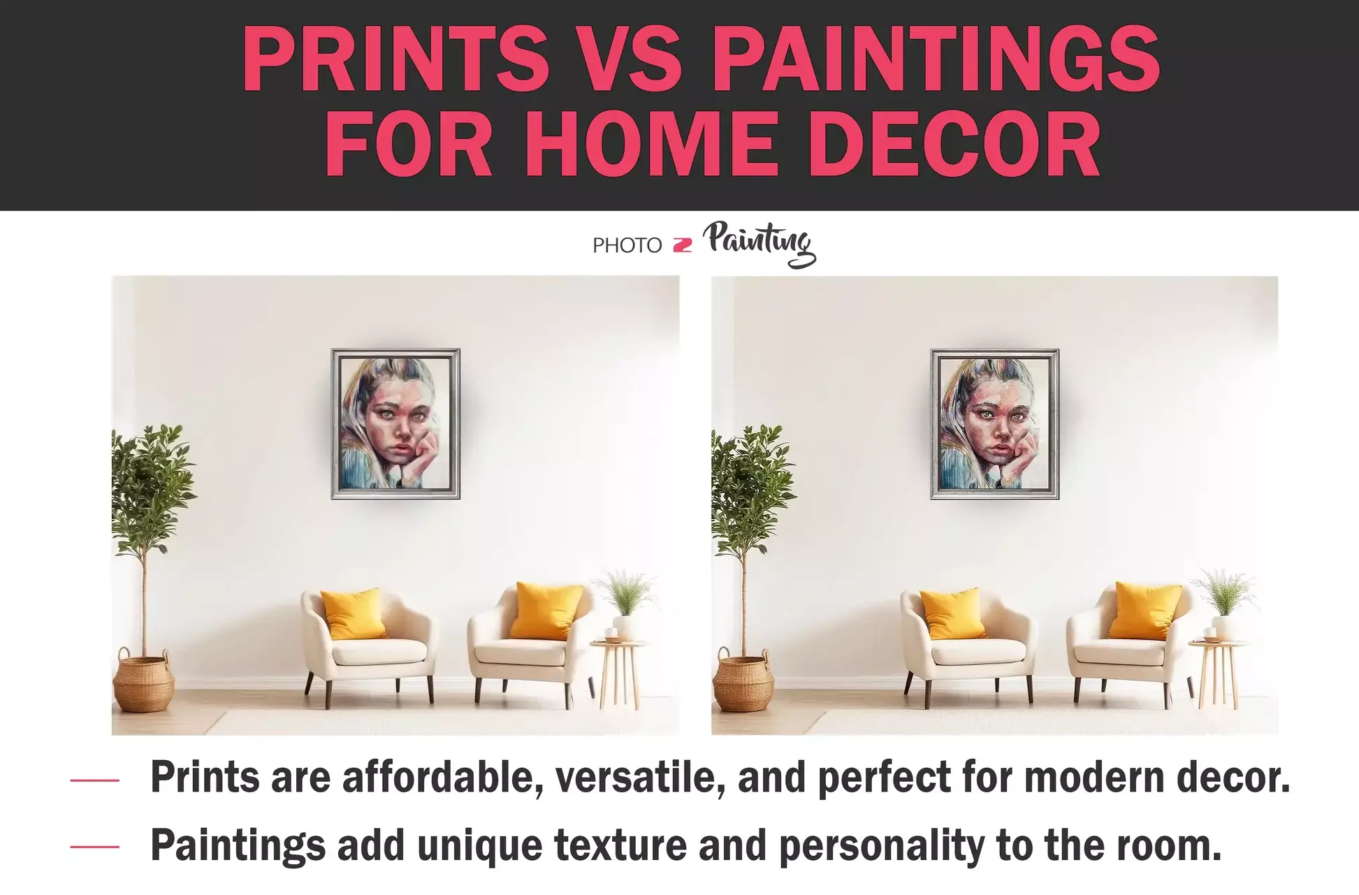 Print vs Painting for Home Decor