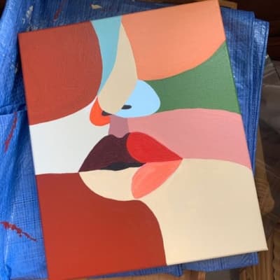 Scandi Style Painting on Canvas - Fun Canvas Paining Ideas