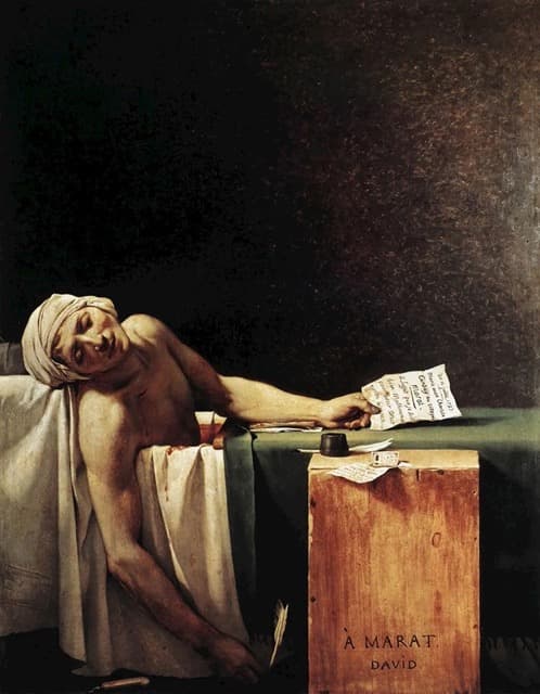 "Death of Marat" by Jacques-Louis David