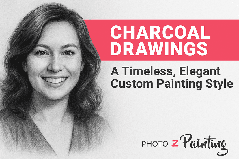 Charcoal Drawings: A Timeless, Elegant Custom Painting Style