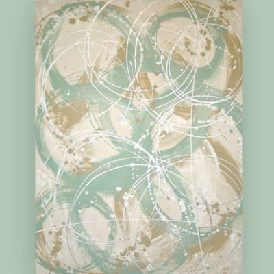 Scribble Art Canvas - Fun and Easy Canvas Painting Idea