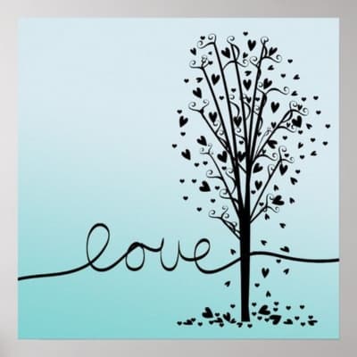 Love Written with the Branches of Trees