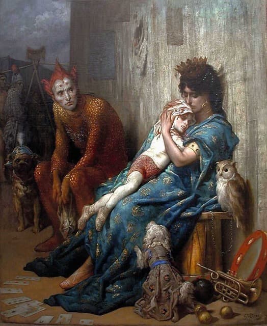 Les Saltimbanques by Gustav Doré