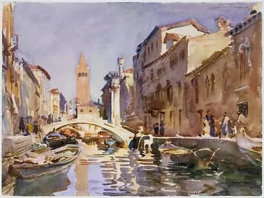 John Singer Sargent "Venetial Canal"