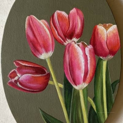 Tulips Painting on Canvas