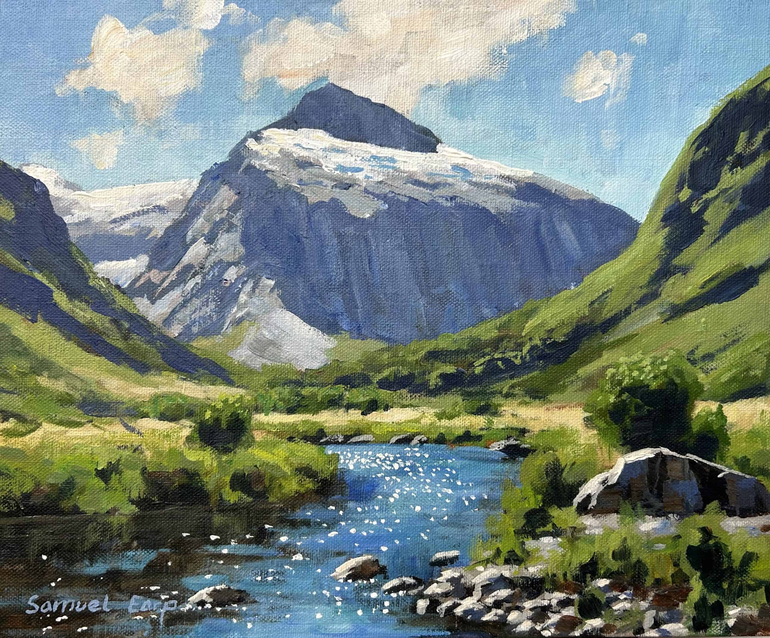 Acrylic painting