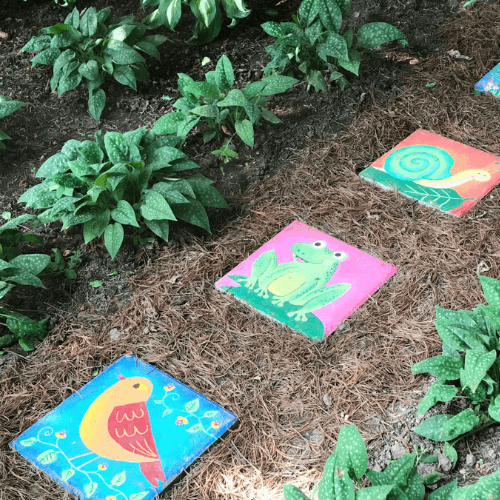 Painted Stepping Stones