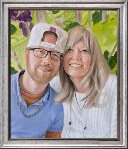 Custom Acrylic Painting of a Couple