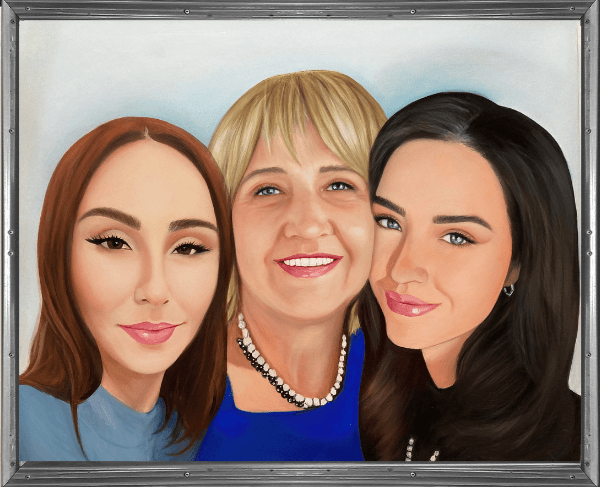 Photo to painting service to create custom portraits from photos