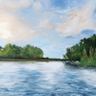 Landscape Oil Portrait from Photo