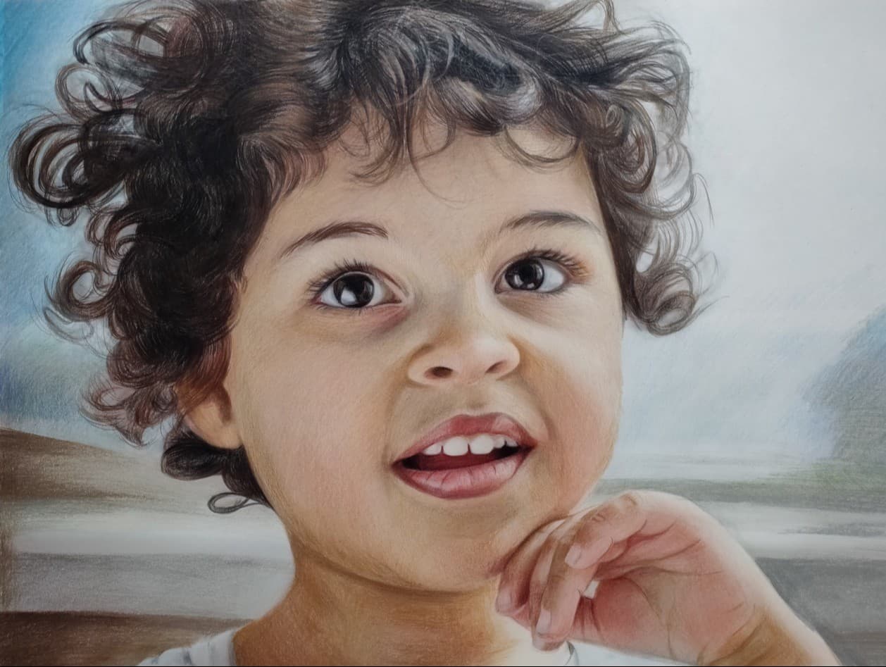 Custom Drawing of a Child