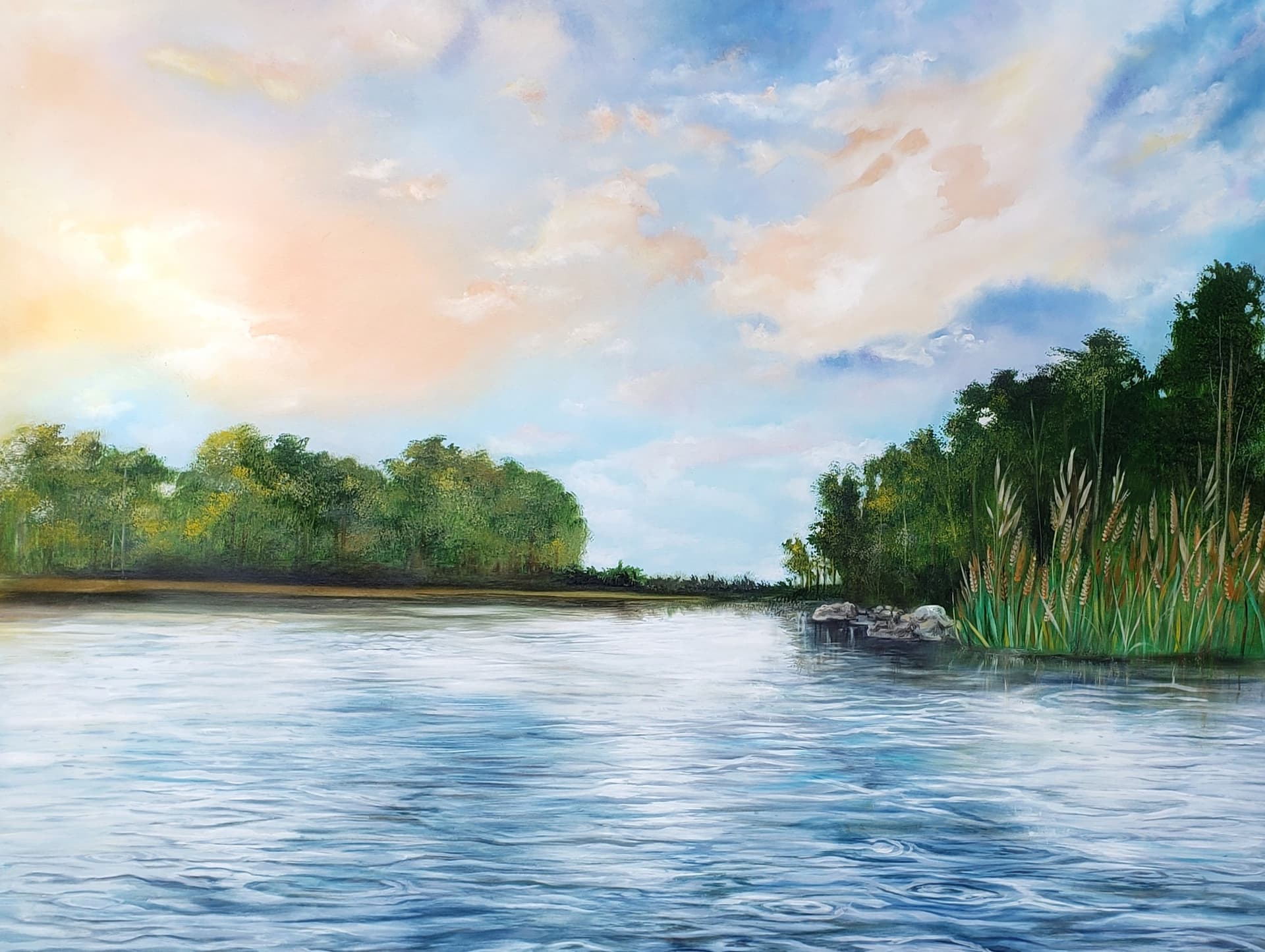 Final Landscape Painting from Photo