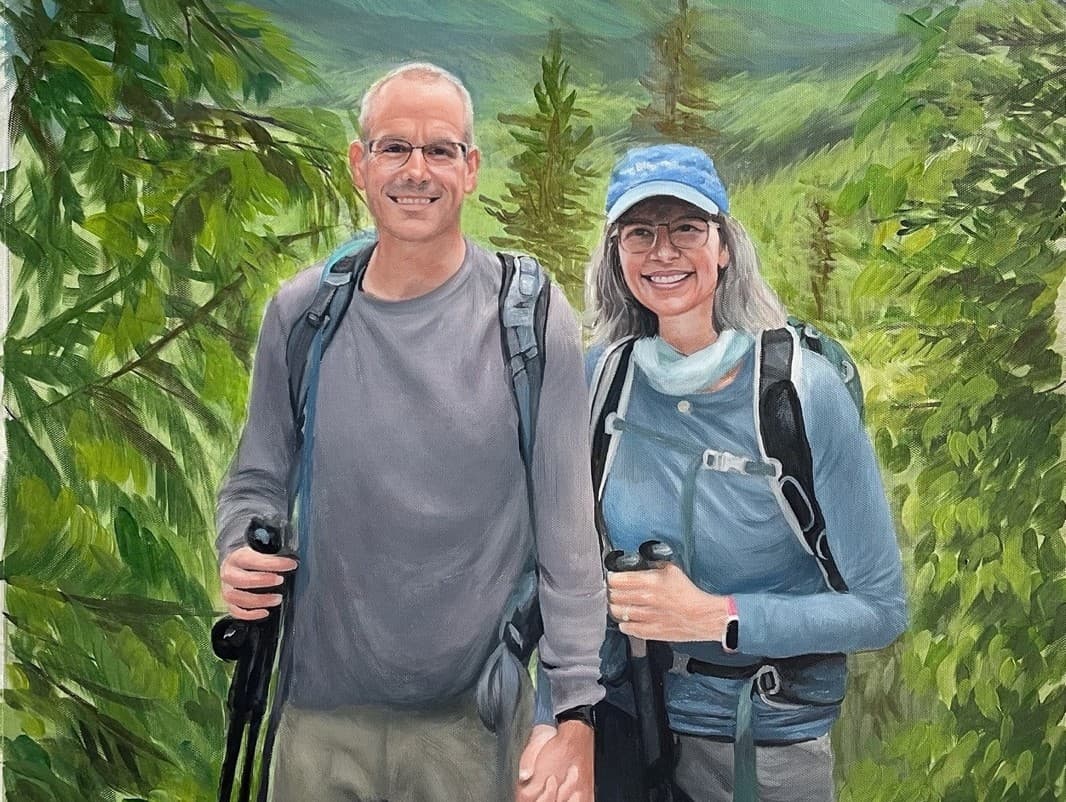 Custom Couple Oil Painting