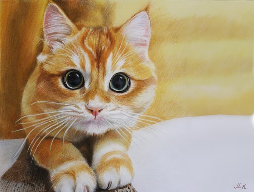 Final Custom Painting of a Cat
