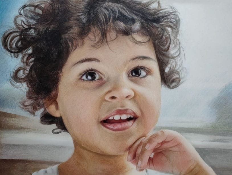 Final painting of a child