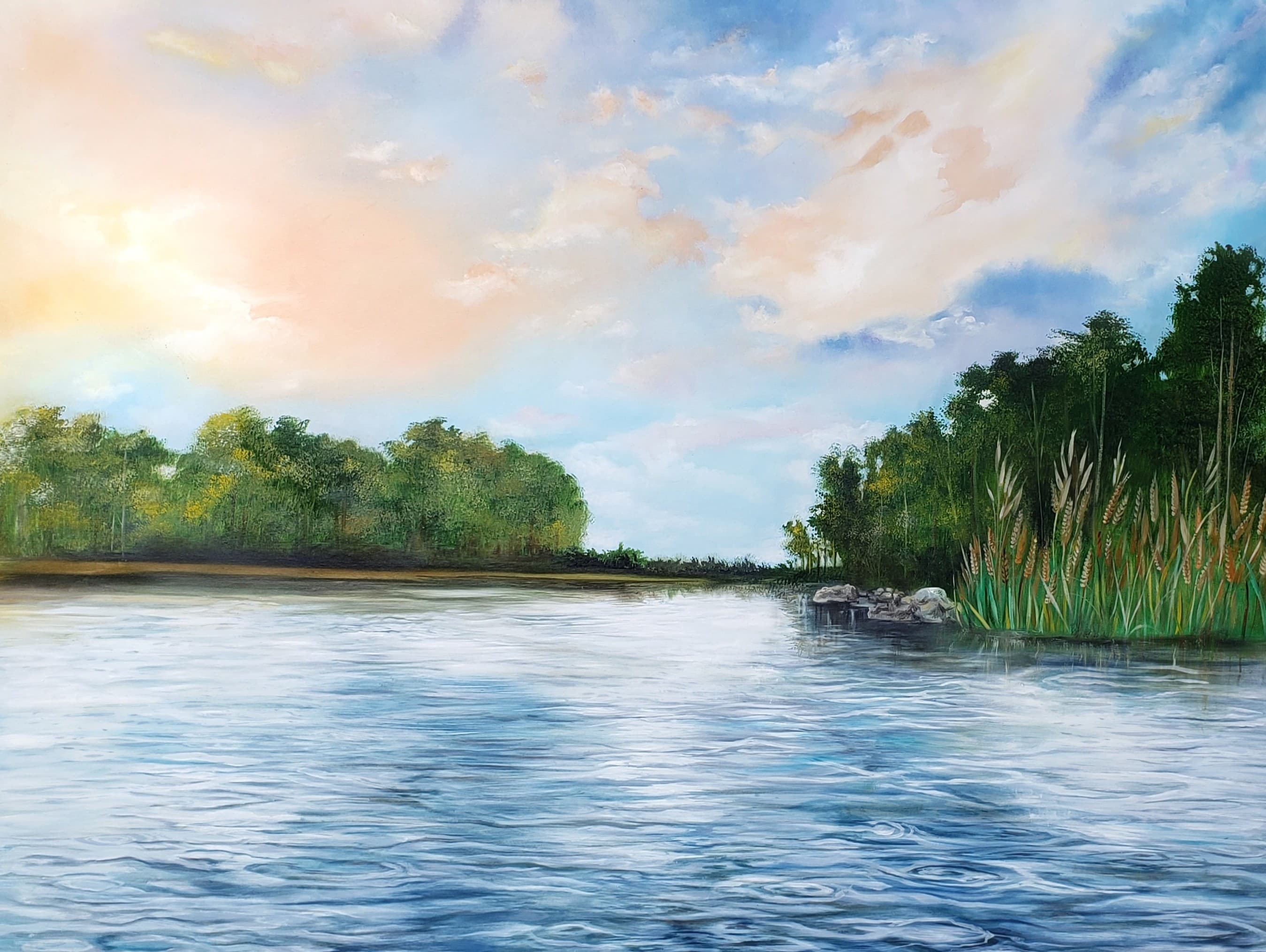 Final Landscape Painting from Photo