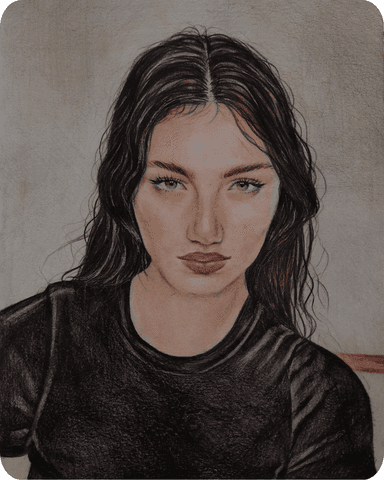 Hand-Painted Portrait Example