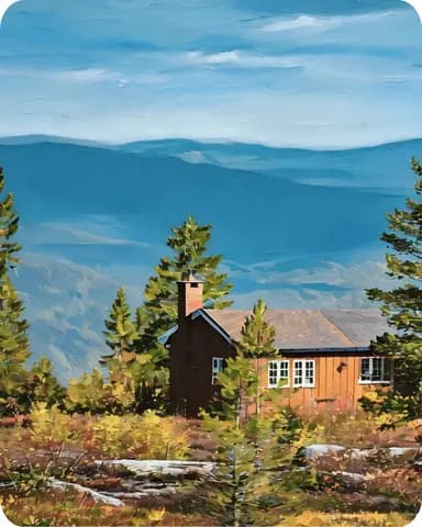 Example of a Watercolor House Painting
