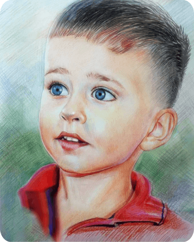 Custom Drawing Example - Drawing of a Child