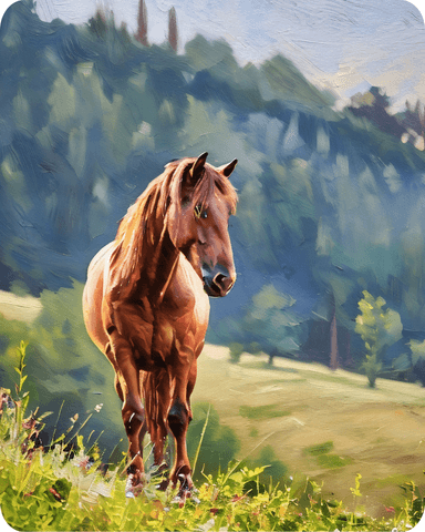 Custom Horse Portrait Example