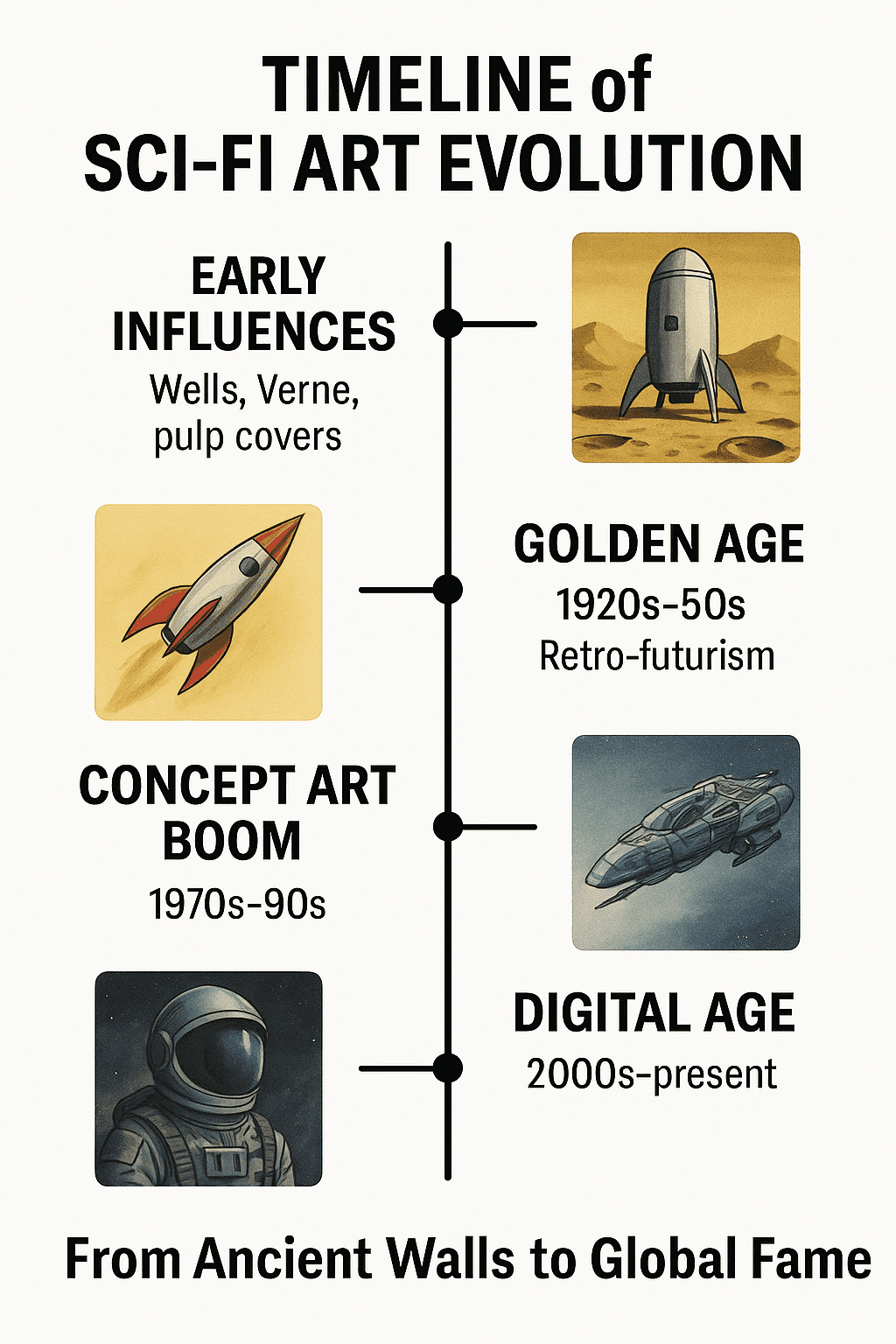 Timeline of Sci-Fi Art Evolution