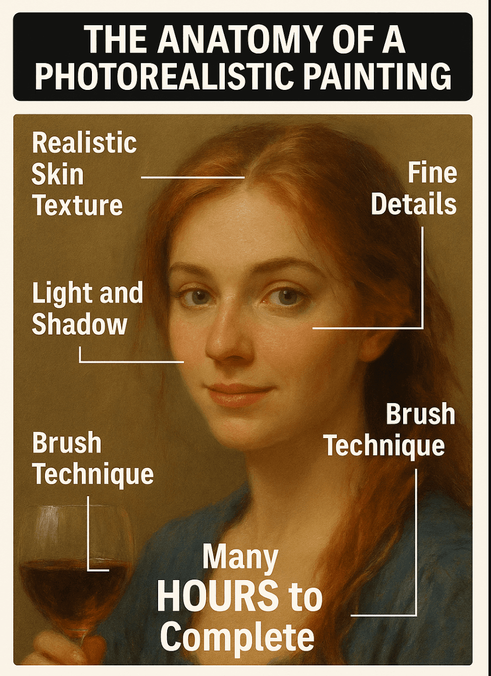 The anatomy of a photorealistic painting