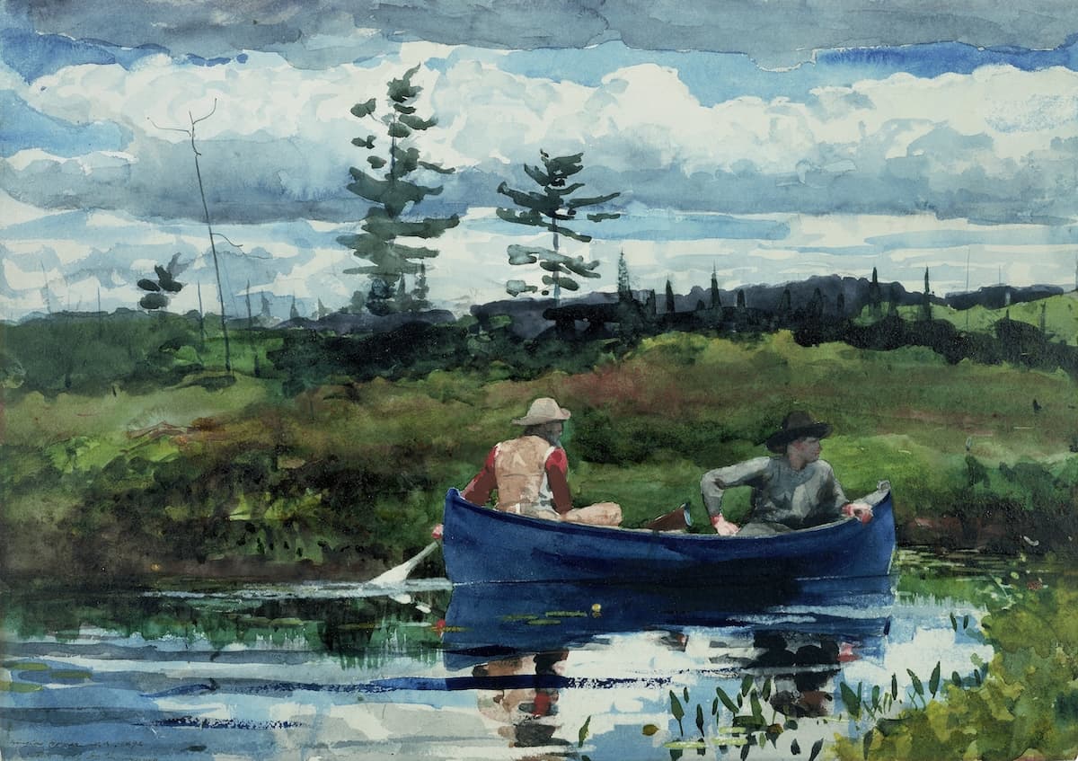 “The Blue Boat” by Winslow Homer