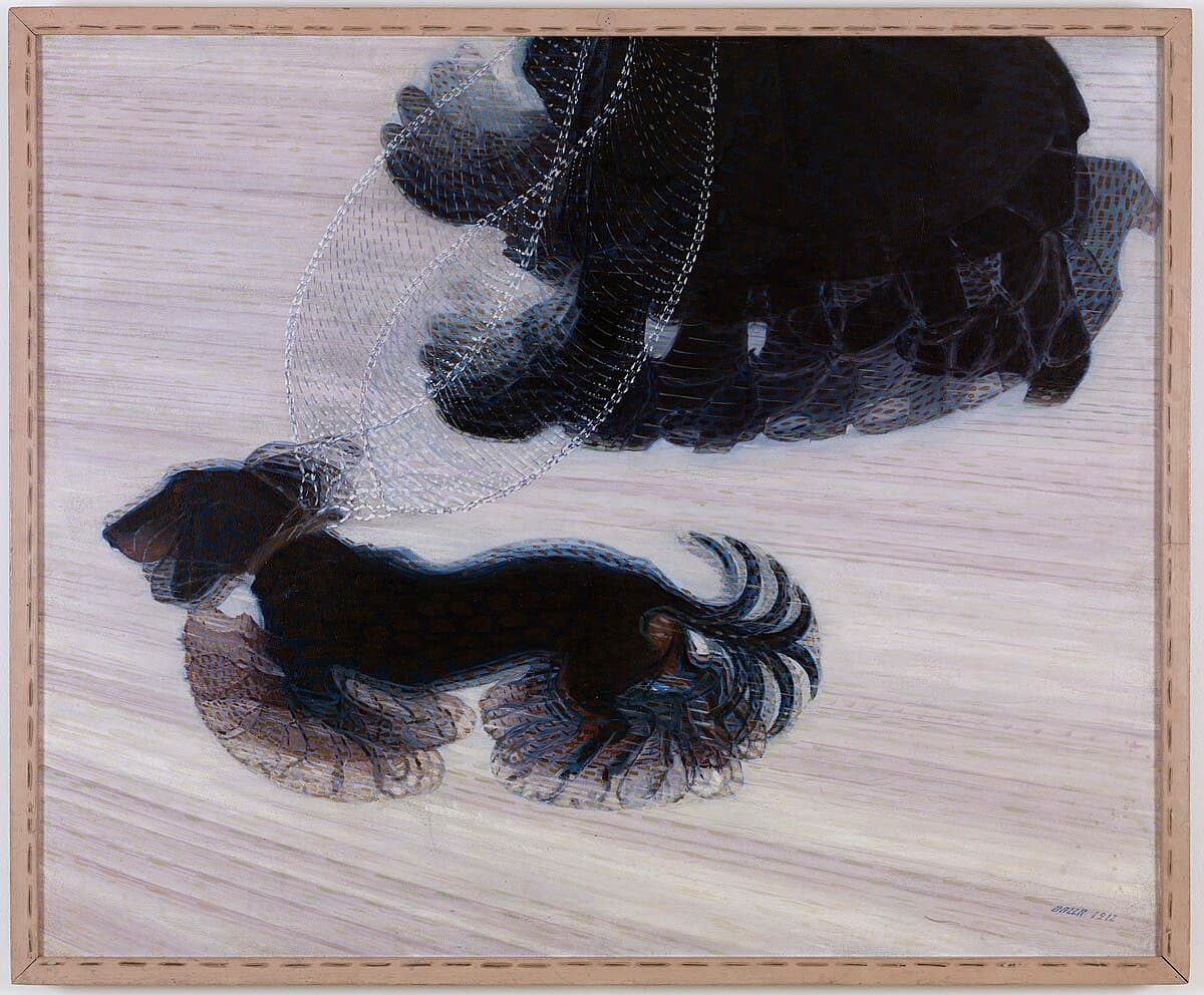 Dynamism of a Dog on a Leash by Giacomo Balla
