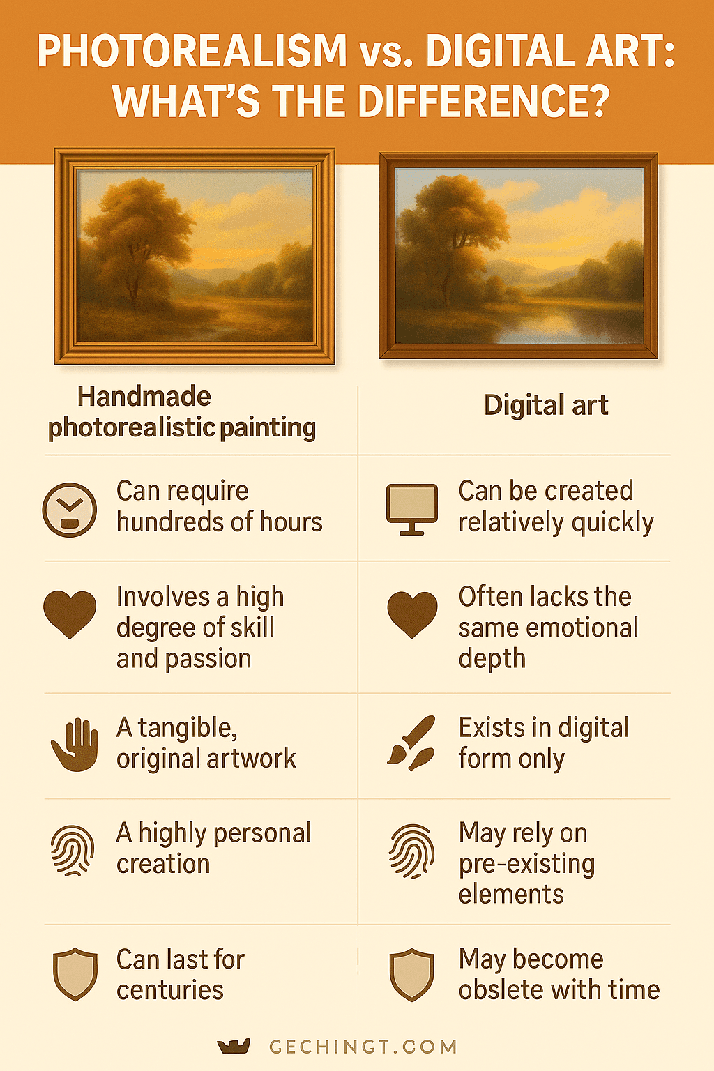 Photorealism vs digital art