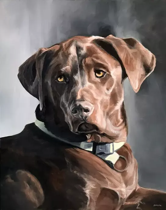 Paws - Painting By Zann Pet Portraits