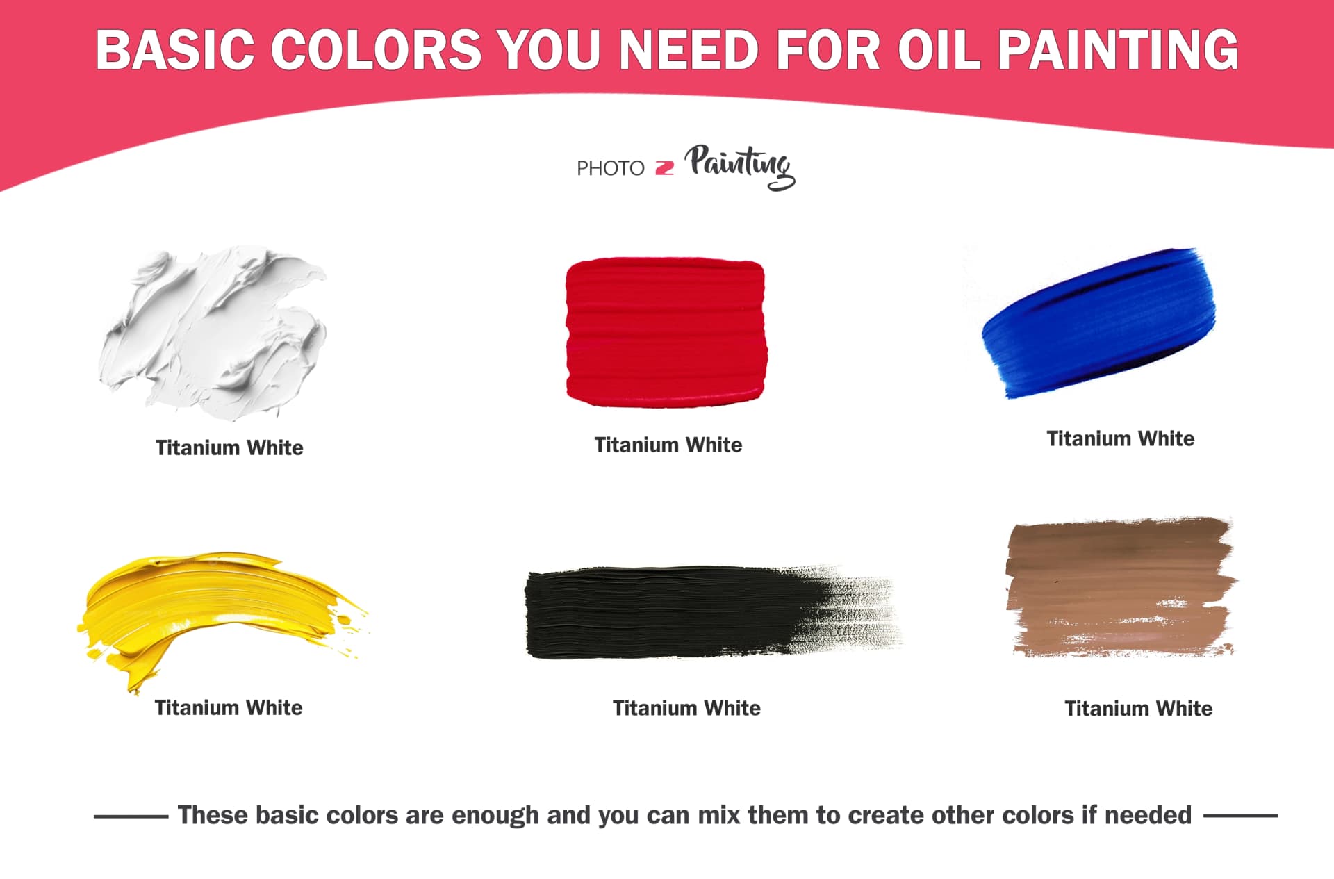 Basic Colors You Need for Oil Painting
