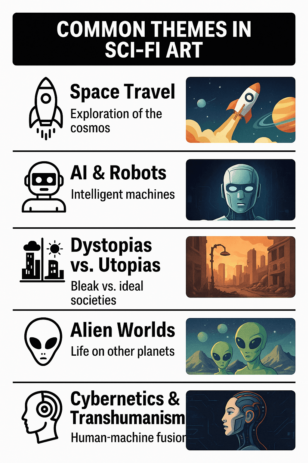 Common Themes in Sci-Fi Art