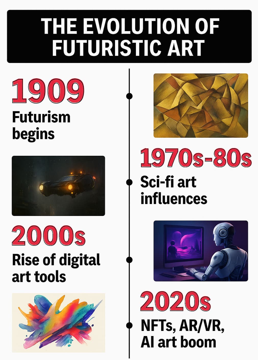 The evolution of futuristic art