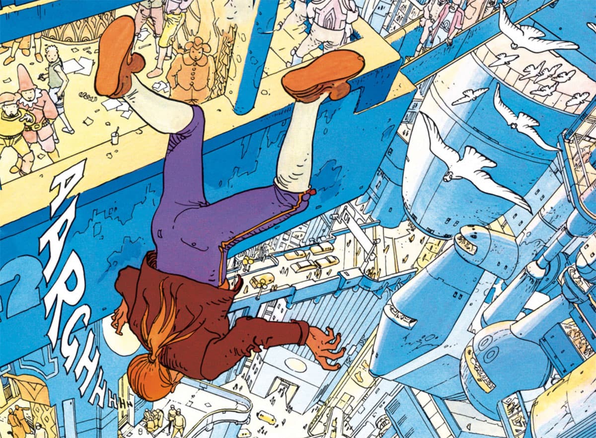 Panels from The Incal comic series—a psychedelic space epic.