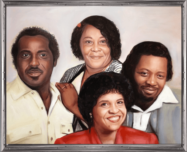 Final Hand-Painted Portrait From Photo