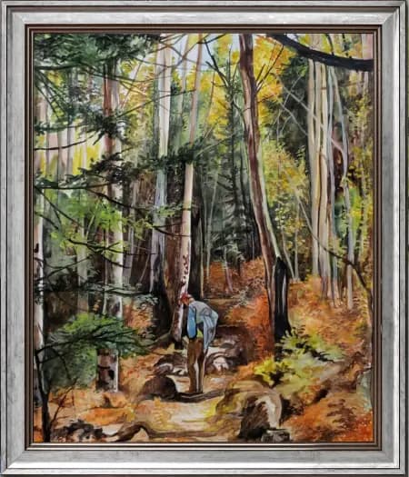 Acrylic Painting of a Landscape from Photo