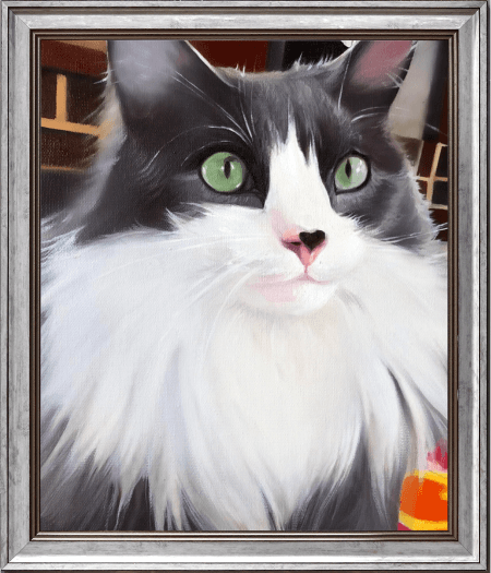 Final Watercolor Painting of a Cat