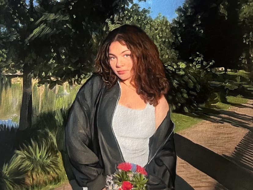 Custom Painted Portrait of a Couple